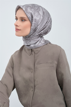 Armine 2026 İlkbahar Yaz Saf İpek Sura Eşarp 9537D 81
