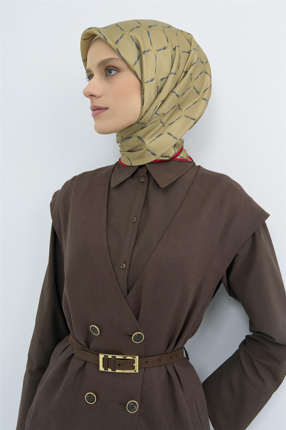 Armine 2026 İlkbahar Yaz Saf İpek Sura Eşarp 9538D 82