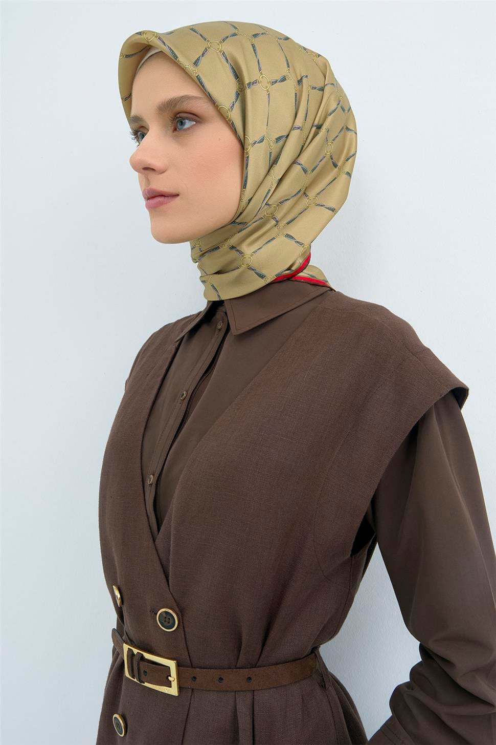 Armine 2026 İlkbahar Yaz Saf İpek Sura Eşarp 9538D 82