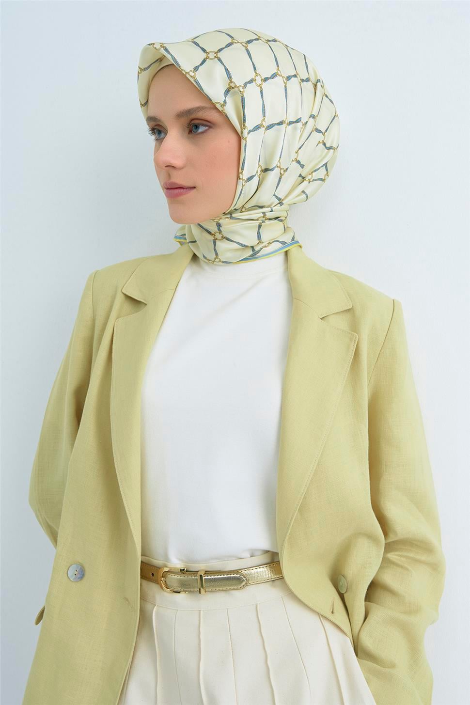 Armine 2026 İlkbahar Yaz Saf İpek Sura Eşarp 9538D 81