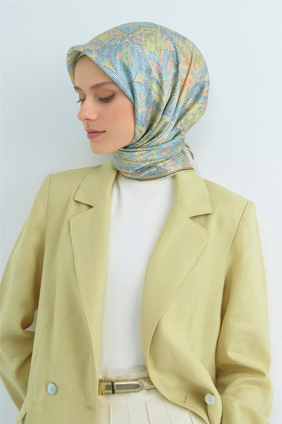 Armine 2026 İlkbahar Yaz Saf İpek Sura Eşarp 9540D 81