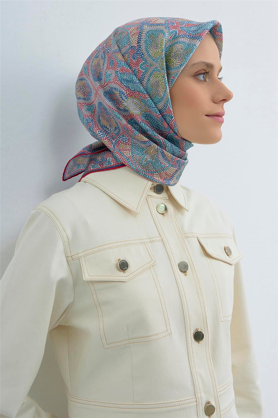 Armine 2026 İlkbahar Yaz Saf İpek Sura Eşarp 9540D 83