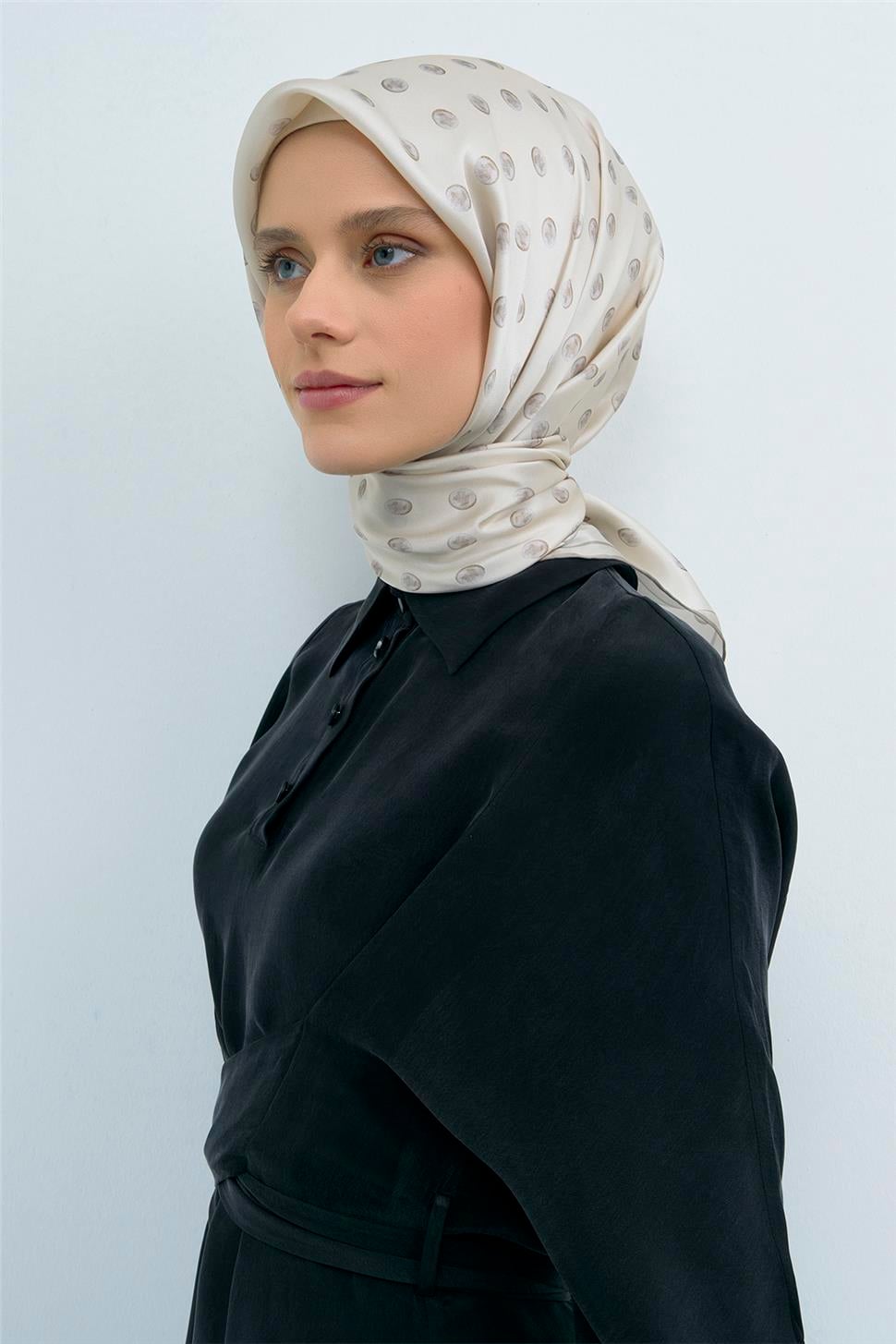 Armine 2026 İlkbahar Yaz Saf İpek Sura Eşarp 9544D 85