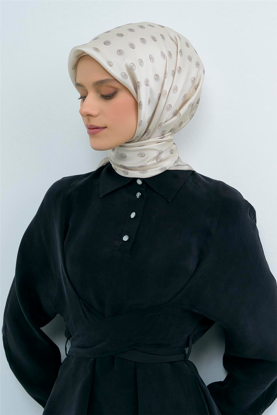 Armine 2026 İlkbahar Yaz Saf İpek Sura Eşarp 9544D 85
