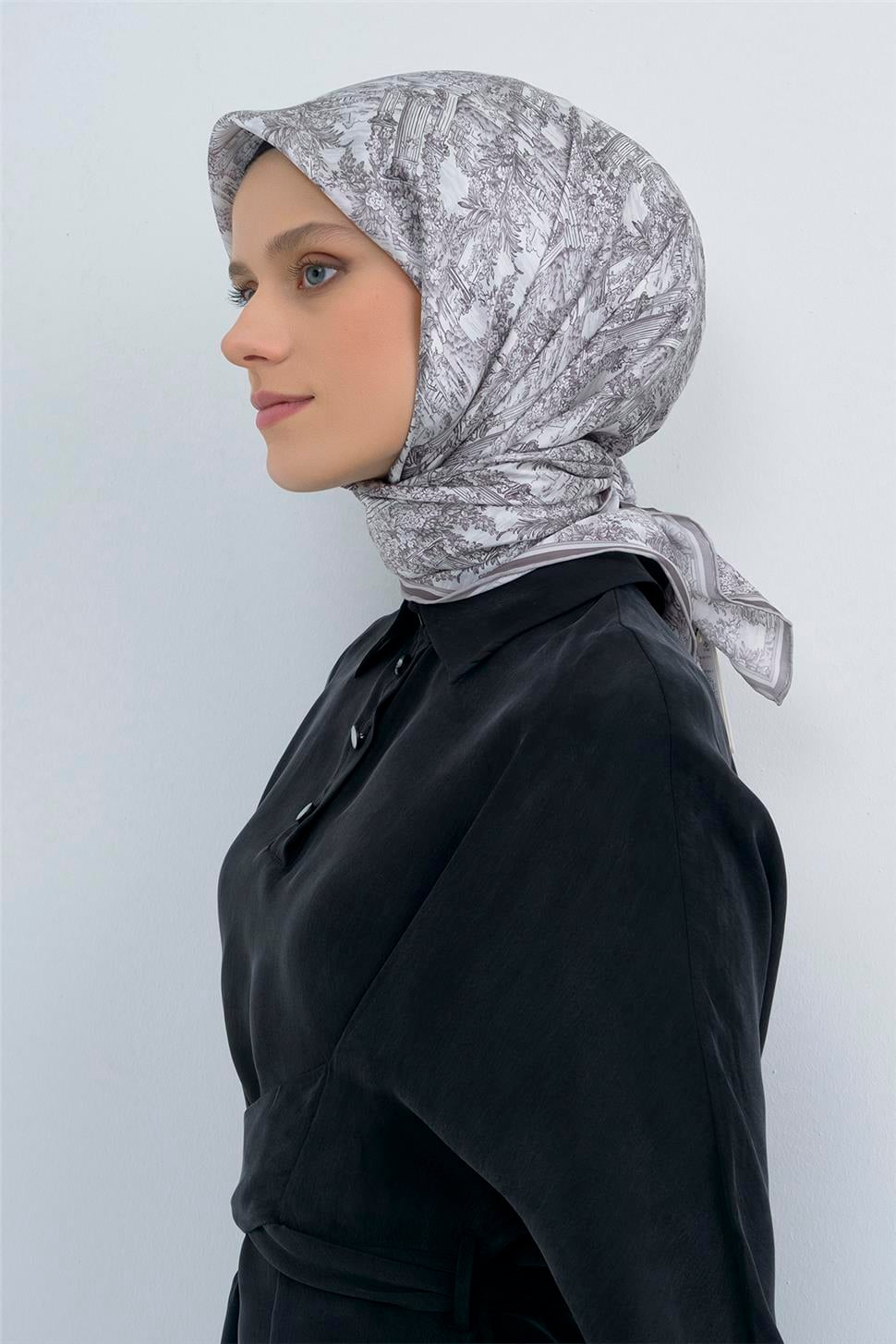 Armine 2026 İlkbahar Yaz Saf İpek Sura Eşarp 9546D 31