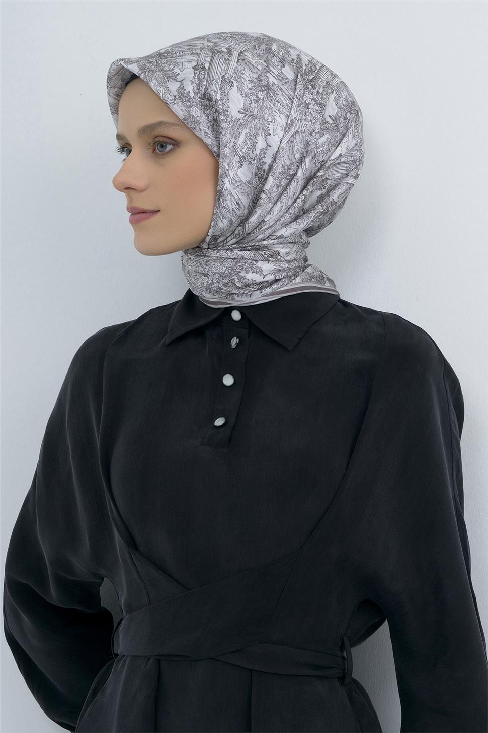 Armine 2026 İlkbahar Yaz Saf İpek Sura Eşarp 9546D 31