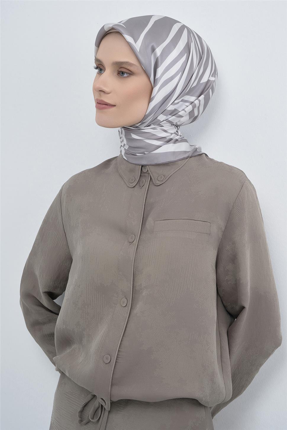 Armine 2026 İlkbahar Yaz Saf İpek Sura Eşarp 9550D 31