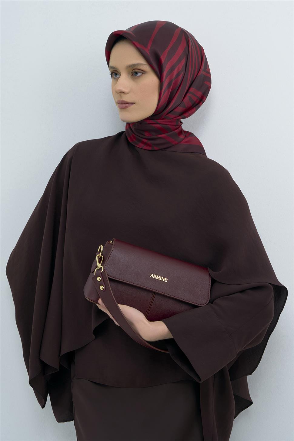 Armine 2026 İlkbahar Yaz Saf İpek Sura Eşarp 9550D 36